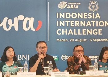 Saat konferensi pers.