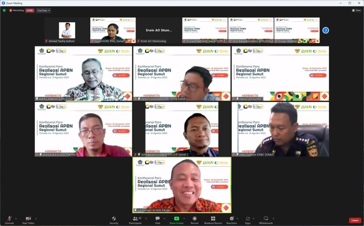 Kinerja APBN Sumut Per 31 Agustus 2023, Defisit Rp12,98 T