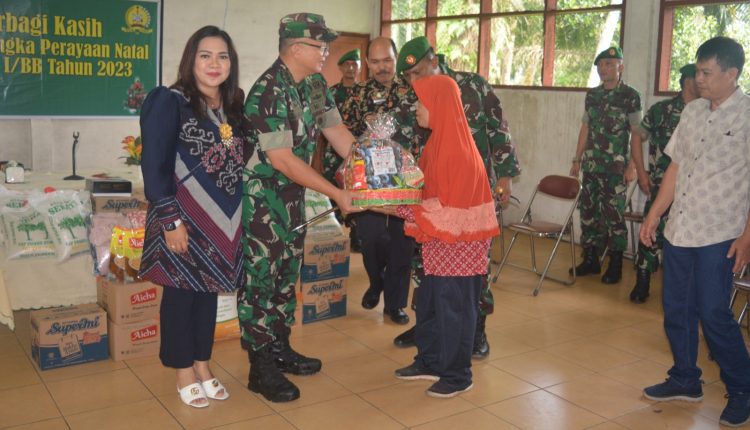 Danrindam I/BB Berbagi Kasih ke Panti Asuhan dan Gelar Perayaan Natal